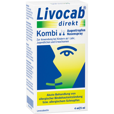 Livocab direkt Kombi 4 ml Augentropfen + 5 ml Nasenspray